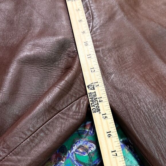 Vintage 80s Prestige Leather Jacket & Pants Set – Two-Tone Western Biker, XL/36 - Picture 11 of 16